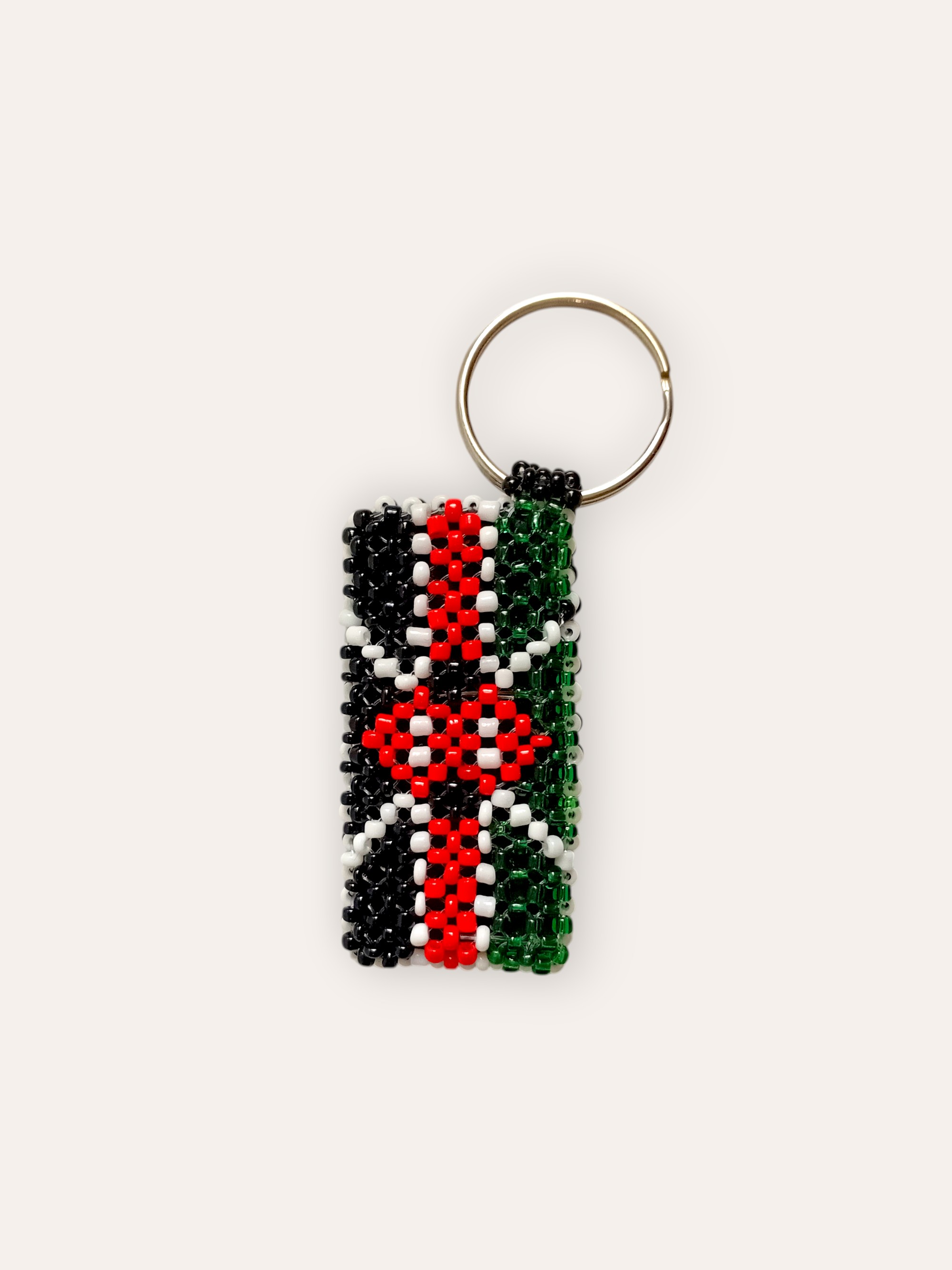 Kenya Flag Rectangular Beaded Keyholder — image 3